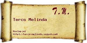 Tercs Melinda névjegykártya